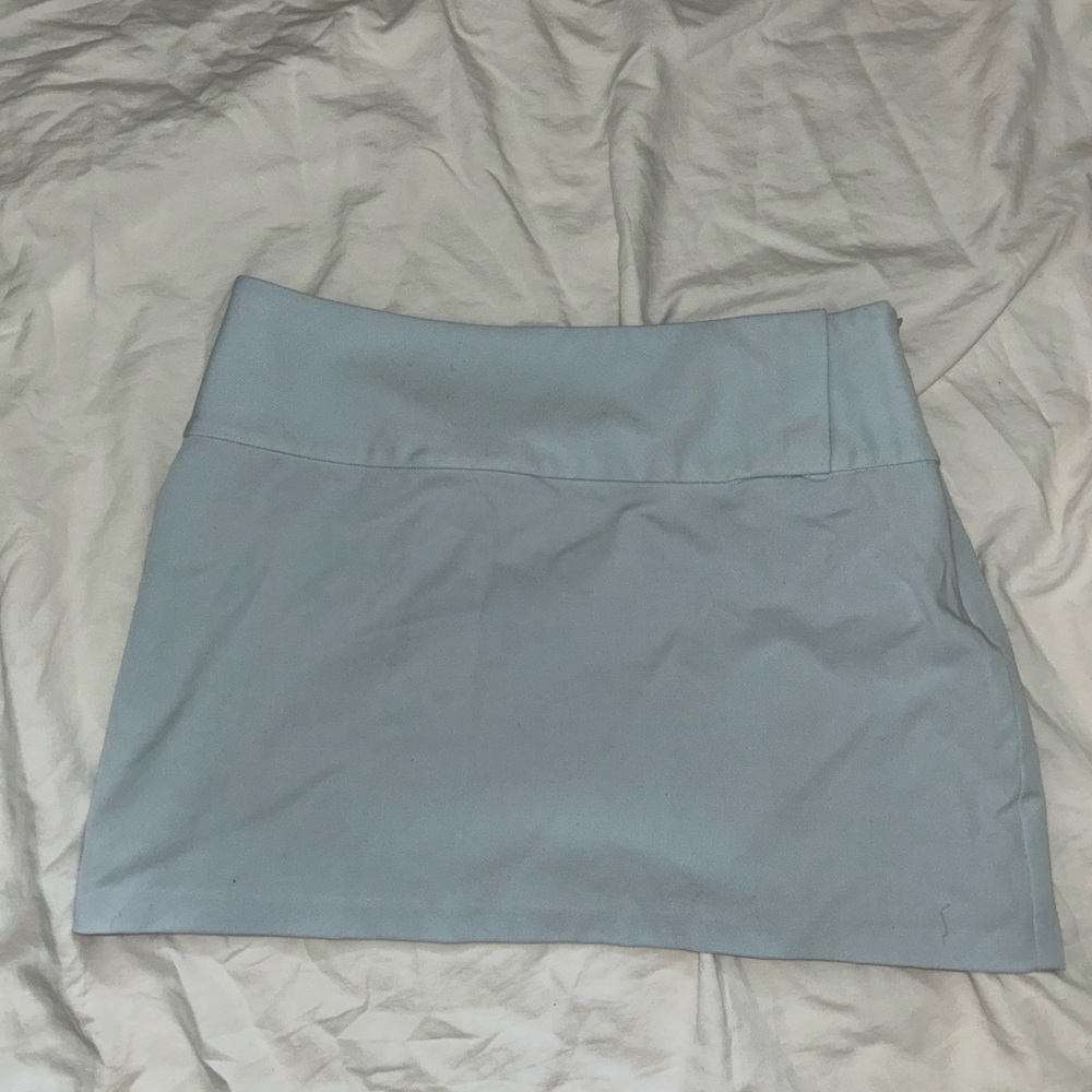 Light Blue Mini Skirt